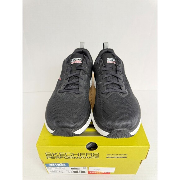 -1441 Skechers Go Run Black Run Elavate-US 9 Mens - Picture 3 of 5